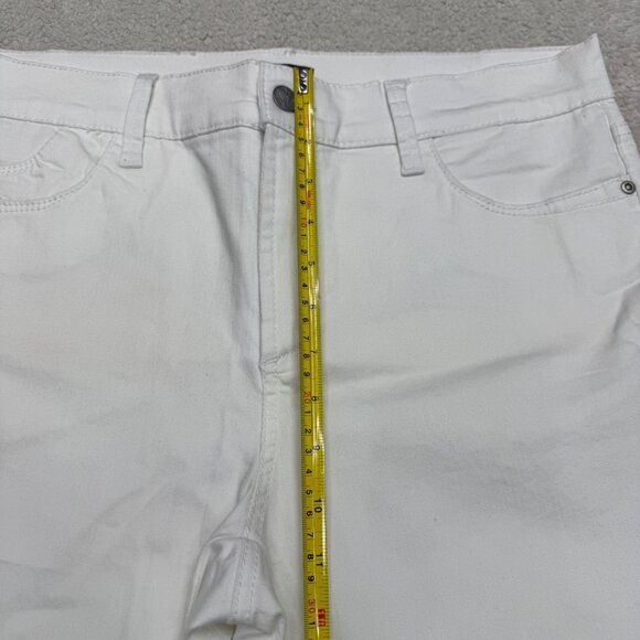 NYDJ Lift X Tuck Women's Crop White Denim Pants, Size 12 NWOT - Picture 11 of 11